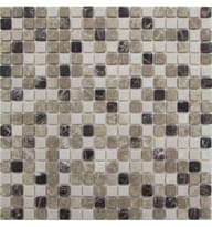 Плитка FK Marble Mix Mosaic Mix Emperador 15-4T 30.5x30.5 см, поверхность матовая