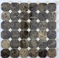 Плитка FK Marble Octagon M022+M030-BP 30.5x30.5 см, поверхность полированная