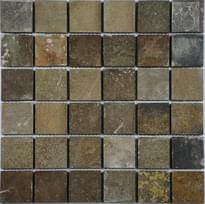 Плитка FK Marble Slate Slate Khaki 48 30.5x30.5 см, поверхность колотая