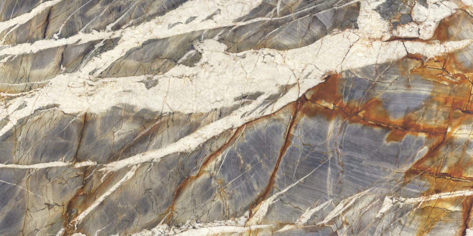 Плитка FMG Maxfine Marmi Blue Tempest Block B Lucidato 150x300 см, поверхность полированная