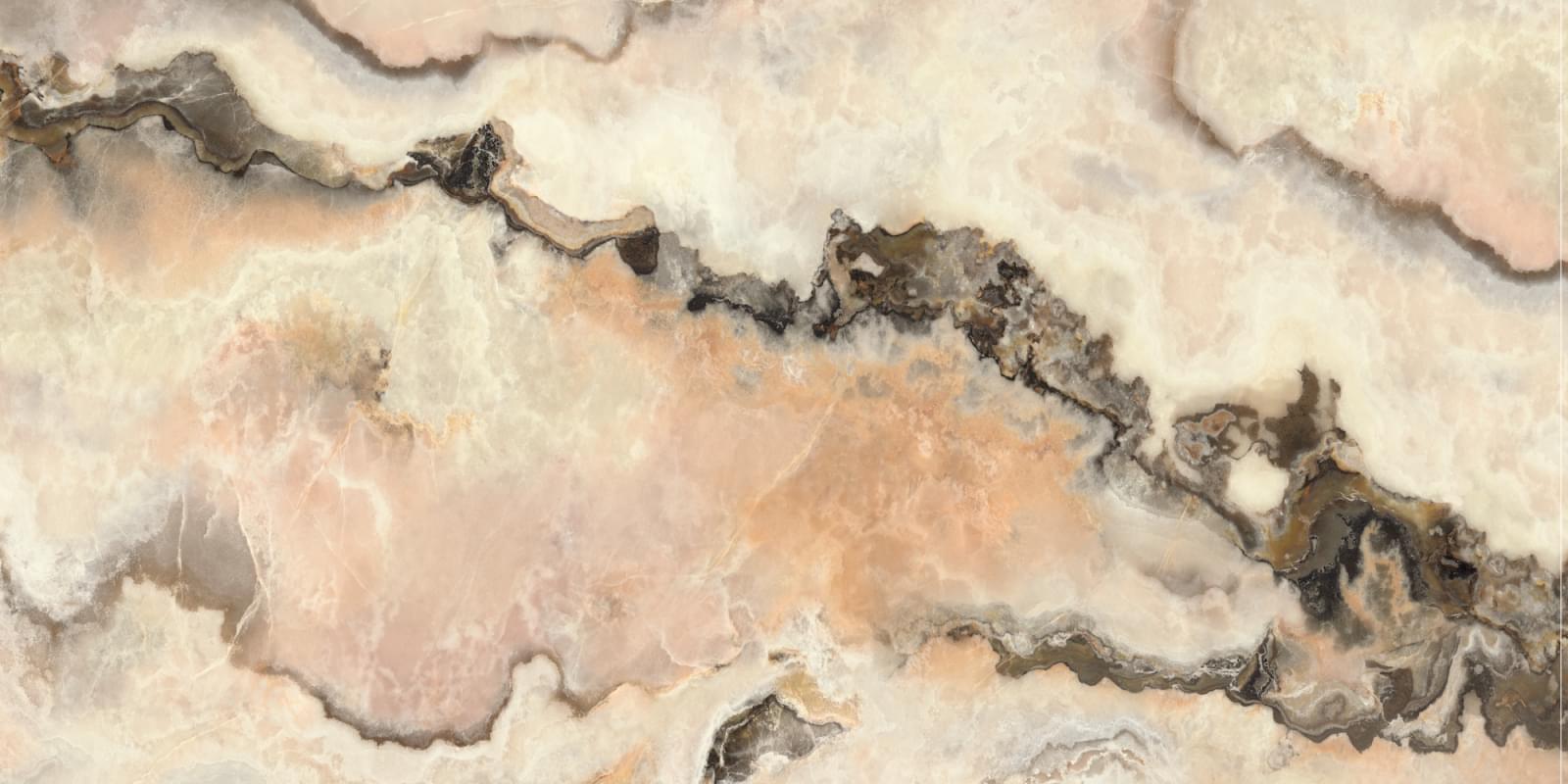 Плитка FMG Maxfine Marmi Onice Rosa Polished 150x300 см, поверхность полированная