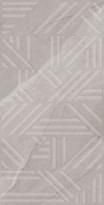 Плитка Fakhar Angelo Grey Decor 60x120 см, поверхность матовая, рельефная