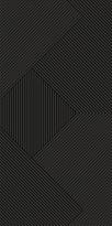 Плитка Fakhar Monocolor Black Strucrure 60x120 см, поверхность матовая, рельефная