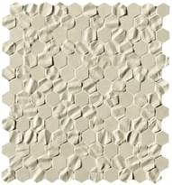 Плитка Fap Bloom Beige Star Esagono Mosaico 29.5x32.5 см, поверхность матовая, рельефная