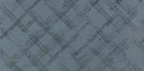 Плитка Fap Bloom Metal Blue Silver Inserto 80x160 см, поверхность матовая