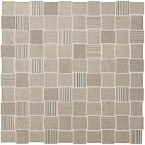 Плитка Fap Desert Check White Mosaico 30.5x30.5 см, поверхность матовая