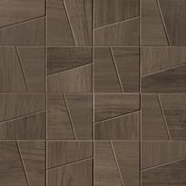 Плитка Fap Fapnest Brown Slash Mosaico Matt 30x30 см, поверхность матовая