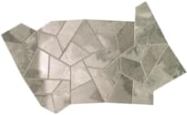 Плитка Fap Kamu Grey Fly Mosaico Brillante 25x41.5 см, поверхность полированная