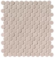 Плитка Fap Milano And Floor Beige Round Mosaic Matt Ø 2.2 29.5x32.5 см, поверхность матовая