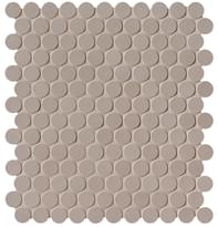 Плитка Fap Milano And Floor Tortora Round Mosaic Matt Ø 2.2 29.5x32.5 см, поверхность матовая