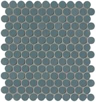 Плитка Fap Milano And Wall Blu Round Mosaic Ø 2 29.5x32.5 см, поверхность матовая