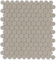 Плитка Fap Milano And Wall Tortora Round Mosaic Ø 2 29.5x32.5 см, поверхность матовая, рельефная