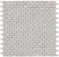 Плитка Fap Nux Grey Brick Mosaico Anticato 30.5x30.5 см, поверхность матовая