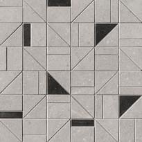 Плитка Fap Nux Grey Outline Mosaico 30x30 см, поверхность матовая