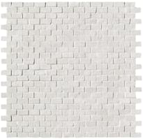Плитка Fap Nux White Brick Mosaico Anticato 30.5x30.5 см, поверхность матовая