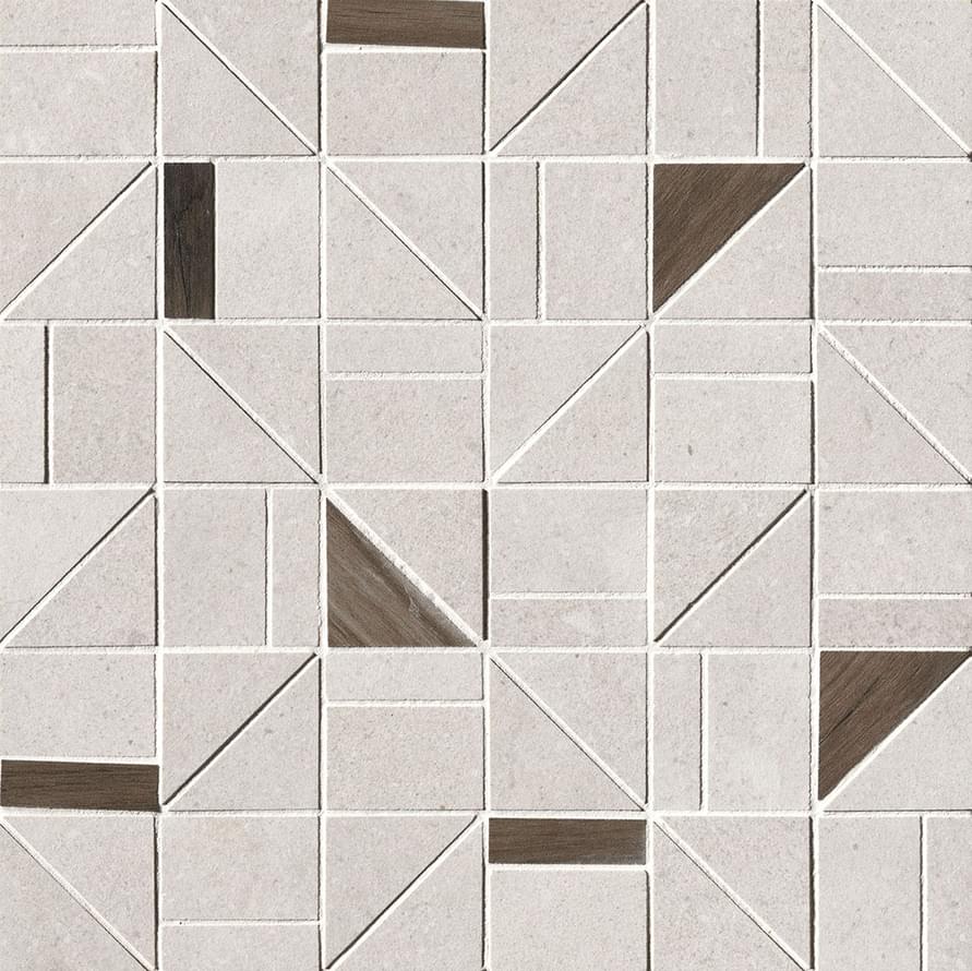 Fap Nux White Outline Mosaico 30x30