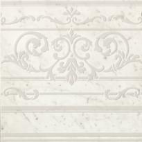Плитка Fap Roma Diamond Carpet Carrara Border Inserto 60x60 см, поверхность полированная