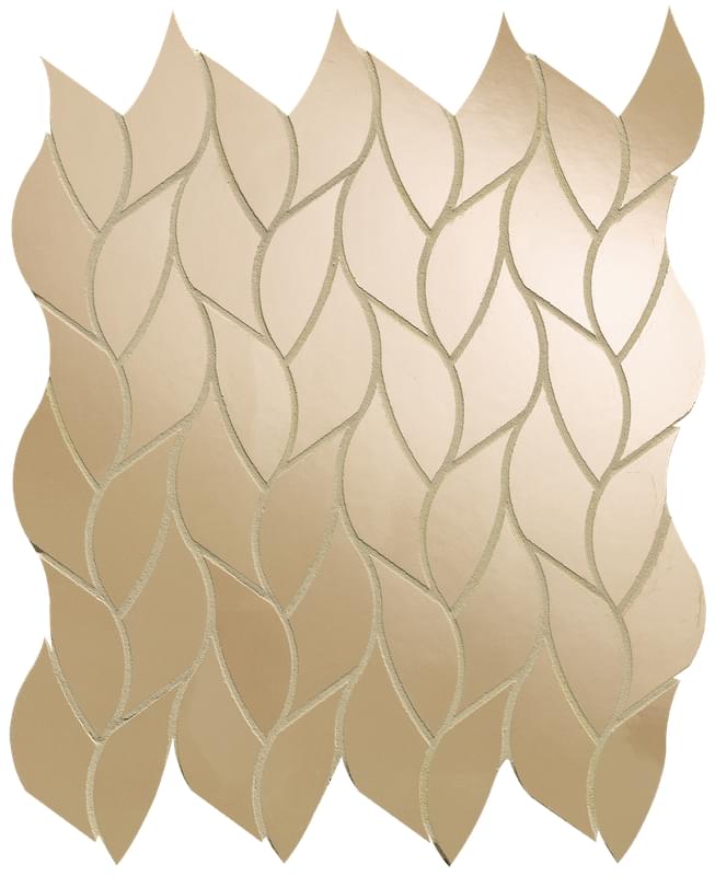 Fap Roma Gold Onice Miele Leaves Mosaico 25.9x30.9