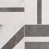 Плитка Fap Roma Stone Carrara Pietra Grey Deco Mosaico 30x30 см, поверхность матовая