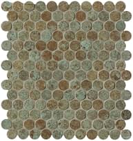 Плитка Fap Sheer Deco Rust Round Mosaico 29.5x32.5 см, поверхность матовая