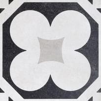 Плитка Fioranese Cementine Black And White 4 20x20 см, поверхность матовая
