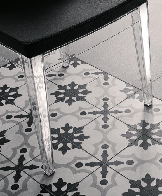 керамогранит фабрики Fioranese коллекция Cementine Black And White