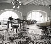 плитка фабрики Fioranese коллекция Cementine Black And White