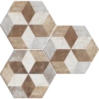 Плитка Fioranese Heritage Deco Exagona Texture 4 34.5x40 см, поверхность матовая
