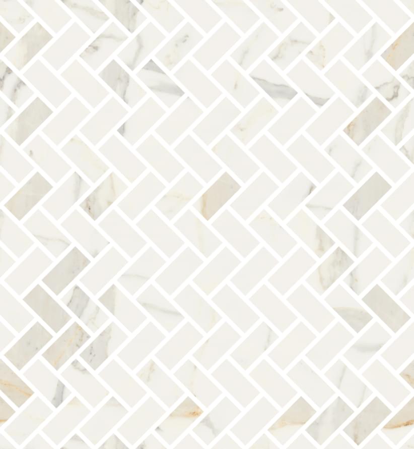Fioranese Marmorea Bianco Calacatta Mosaico Lisca 30x32