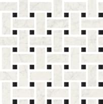 Плитка Fioranese Marmorea Bianco Gioia Mosaic Intreccio 30x30 см, поверхность полированная
