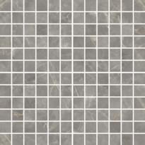 Плитка Fioranese Marmorea Grigio Imperiale Mosaic 2.5x2.5 Levigato Rettificato 30x30 см, поверхность полированная