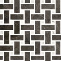 Плитка Fioranese Marmorea2 Amani Grey Mosaico Intreccio 30x30 см, поверхность полированная