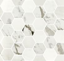Плитка Fioranese Marmorea2 Breccia White Mosaico Esagoni Levigato 30x30 см, поверхность полированная
