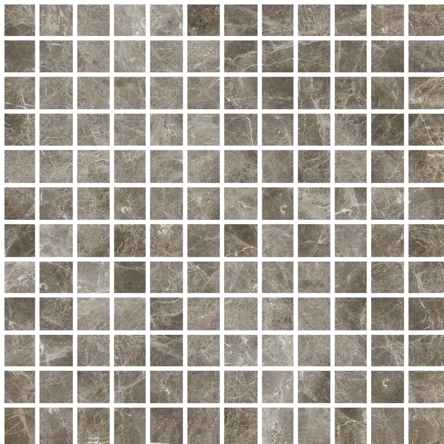 Fioranese Marmorea2 Jolie Grey Mosaico 2.5x2.5 Levigato 30x30