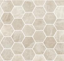 Плитка Fioranese Marmorea2 Oxford Greige Mosaico Esagoni Levigato 30x30 см, поверхность полированная