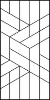 Плитка Flaviker River Decoro Tetris Lead Ret Set 32 Pcs 120x240 см, поверхность матовая