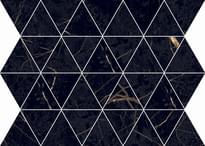 Плитка Flaviker Supreme Evo Mosaico Triang Noir 34x26 см, поверхность полированная