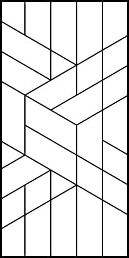 Flaviker Supreme Wide Decoro Tetris Exotic Brown Set 32 Pcs 120x240