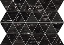 Плитка Flaviker Supreme Wide Mosaico Triangoli Black Deluxe 34x26 см, поверхность матовая