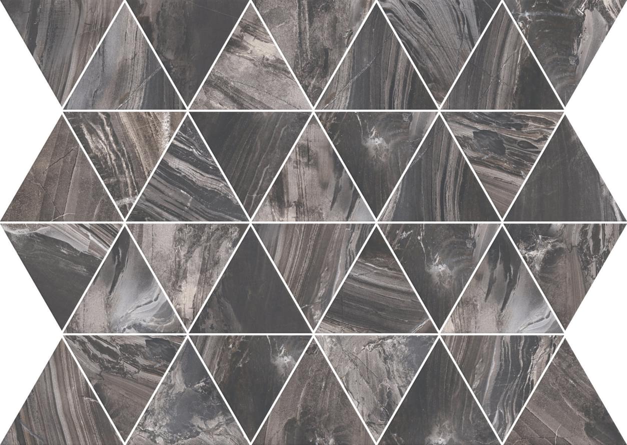 Flaviker Supreme Wide Mosaico Triangoli Exotic Brown 34x26