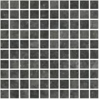 Плитка Floor Gres Airtech London Black High Glossy Mosaico 3x3 30x30 см, поверхность полированная