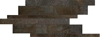 Floor Gres Flowtech Aged Bronz Naturale Modulo Listello Sfalsato 21x40