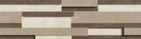 Плитка Floor Gres Industrial Ivory-Moka-Taupe Modulo Listello Sfalsato Mix 3D Soft 15x60 см, поверхность полуматовая, рельефная