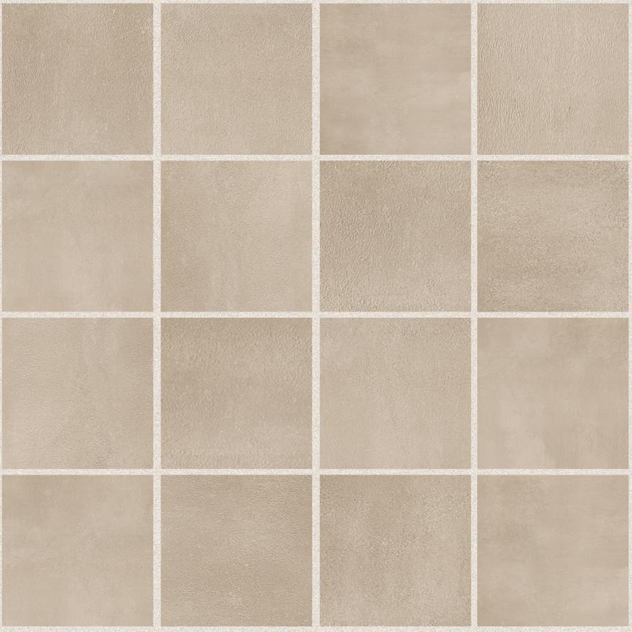 Floor Gres Industrial Taupe 7.5x7.5 6 mm Mosaico 30x30