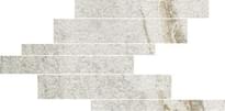 Плитка Floor Gres Walks 1.0 White Modulo Listello Sfalstato 21x40 см, поверхность матовая, рельефная
