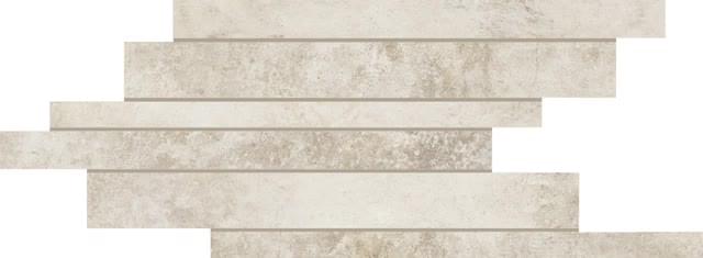 Плитка Florim Artifact Of Cerim Aged White Modulo Listello Sfalsato 21x40 см, поверхность матовая