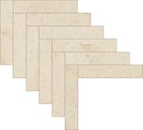 Плитка Florim Biotech Crema Stone Herringbone 9 mm 44.9x69.8 см, поверхность матовая