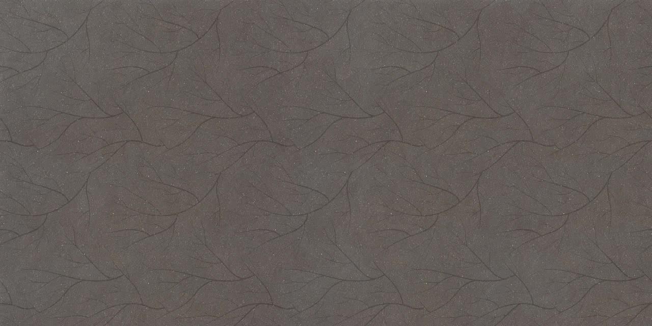 Плитка Florim Earthtech 772731 Carbon Ground Decoro Fronds A 120x240 см, поверхность матовая