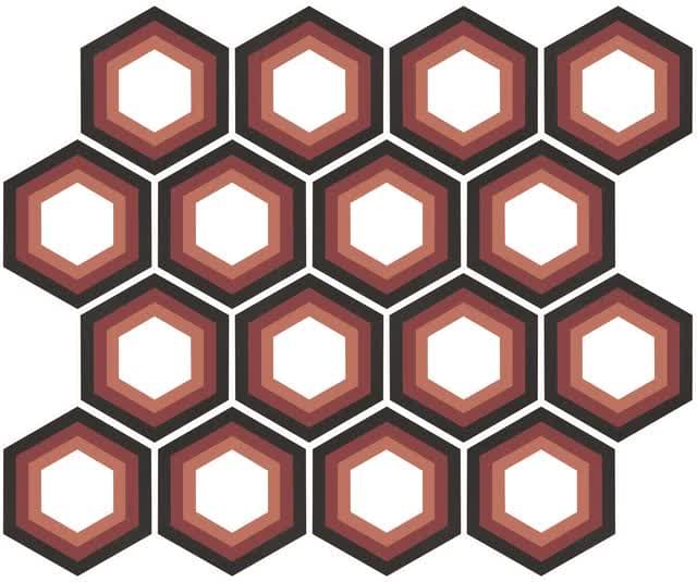 Плитка Florim Netutra 6.0 04 Shades Decor 61.4x70.8 см, поверхность матовая