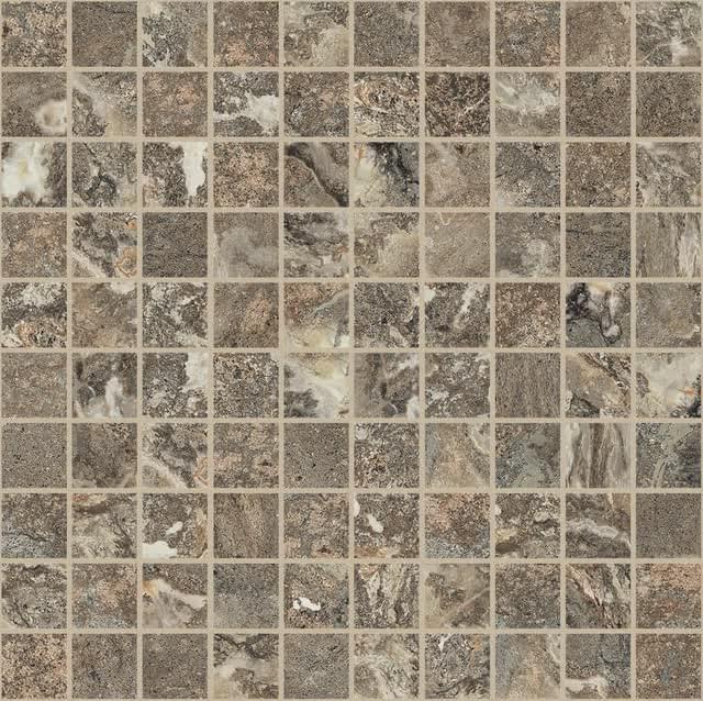 Плитка Florim Onyx And More Golden Porphyry Mosaico 9 mm 30x30 см, поверхность матовая, рельефная